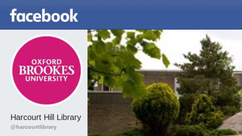 Harcourt Hill Library's Facebook banner